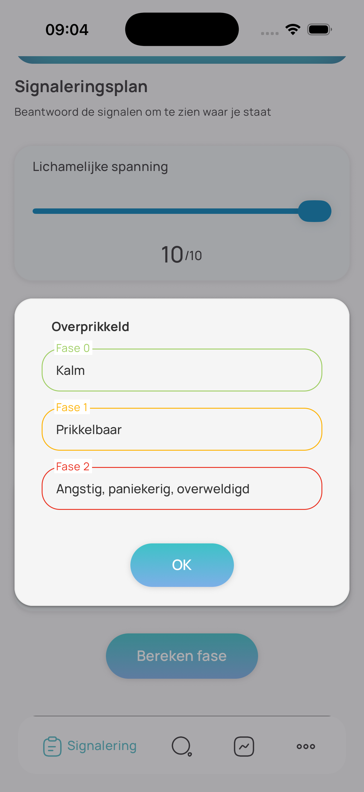 beschrijving toevoegen aan een signaal per fase