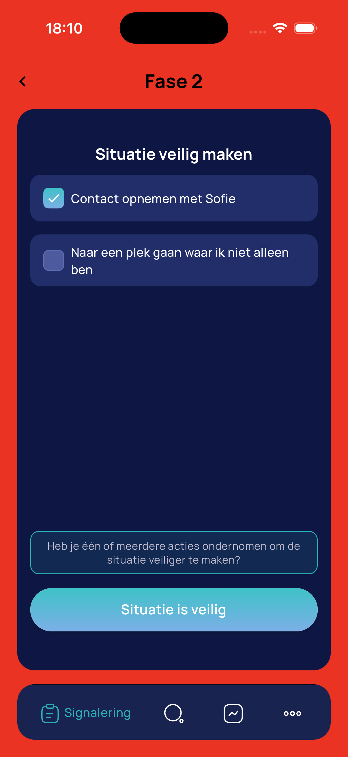situatie veilig maken bij suïcidaliteit